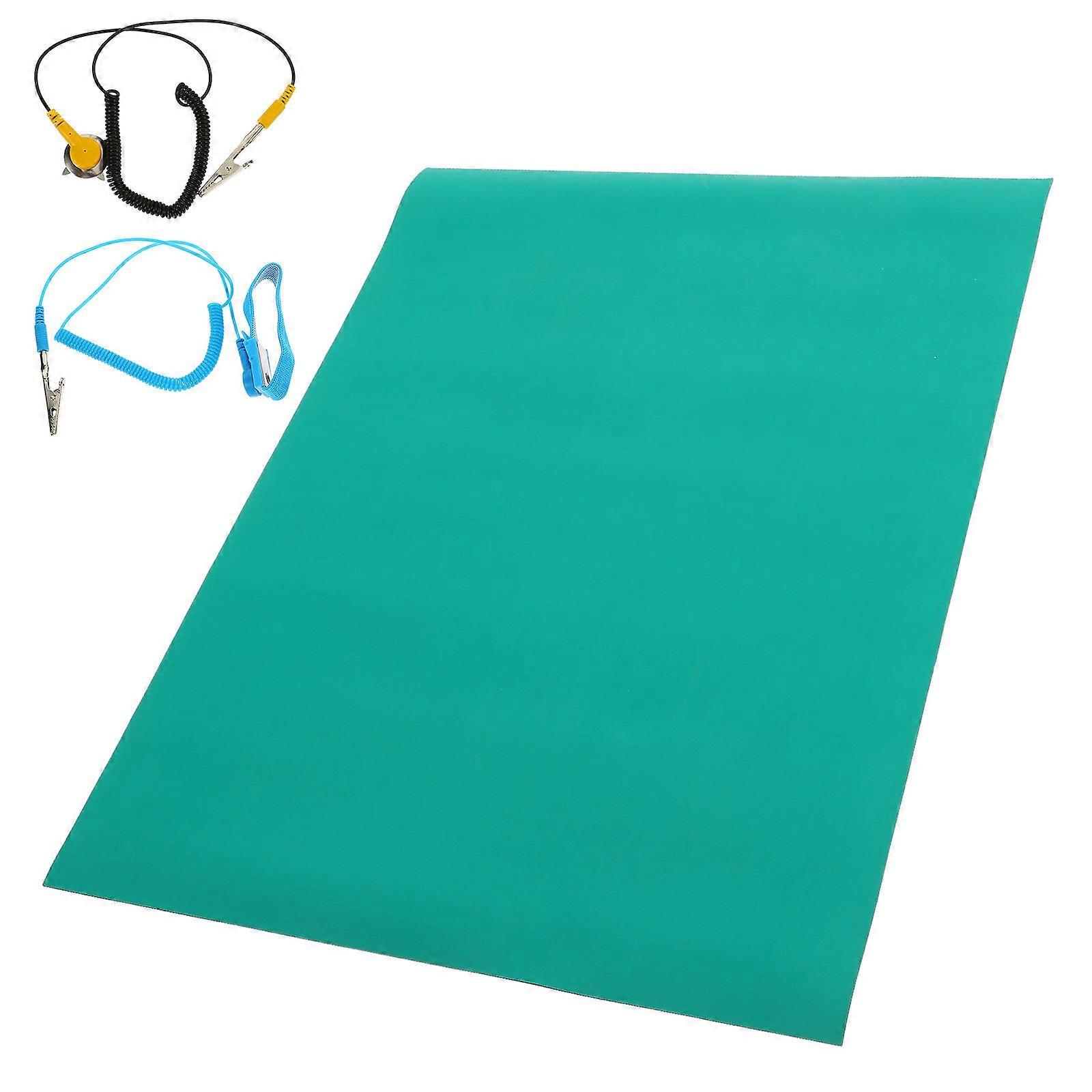 Anti Static Mat Rubber Workbench Pad For Laboratory Use 0.3mx0.4mx2mm Anti Static 1Set