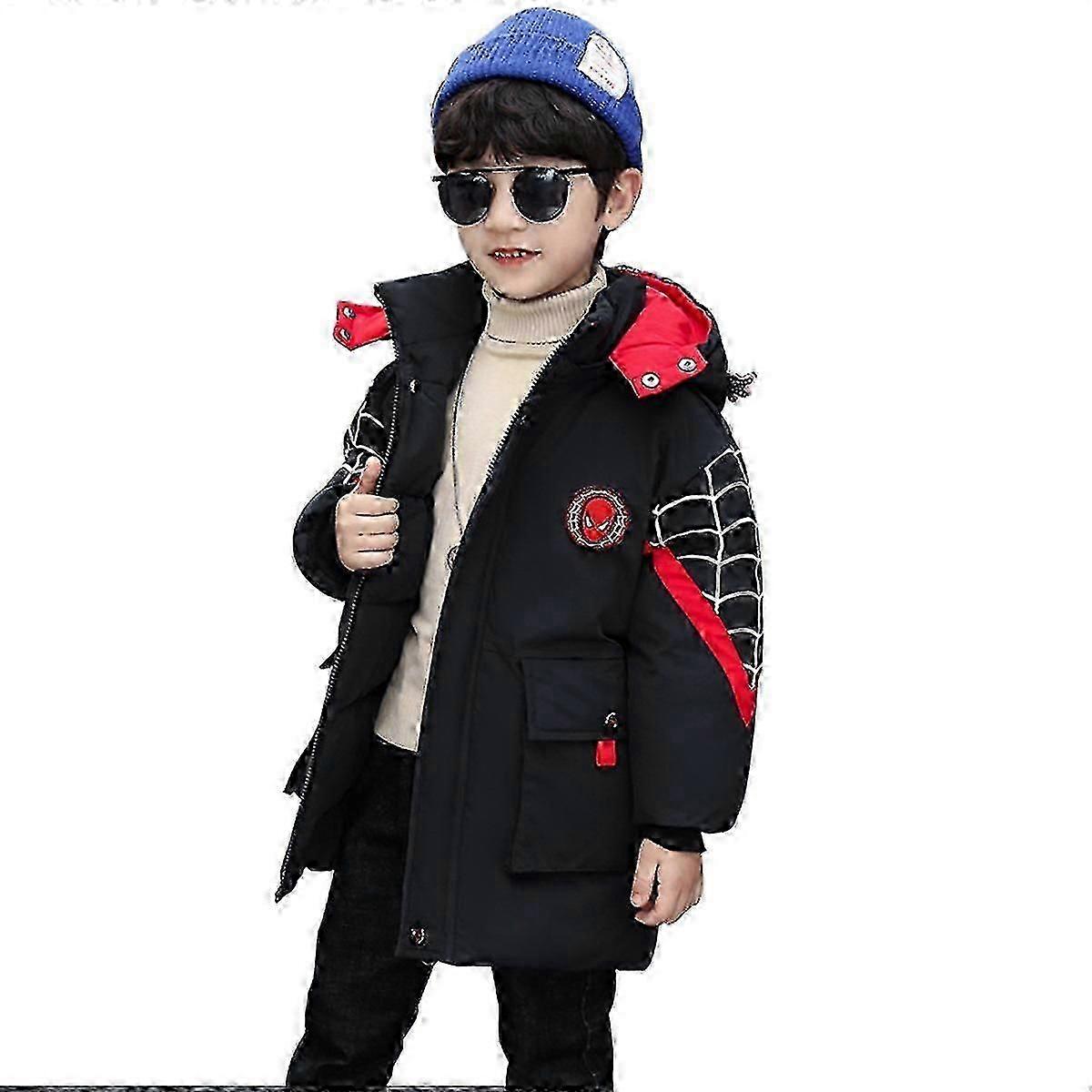 Spider-Man Hooded Jacket Kids Winter Warm Coat
