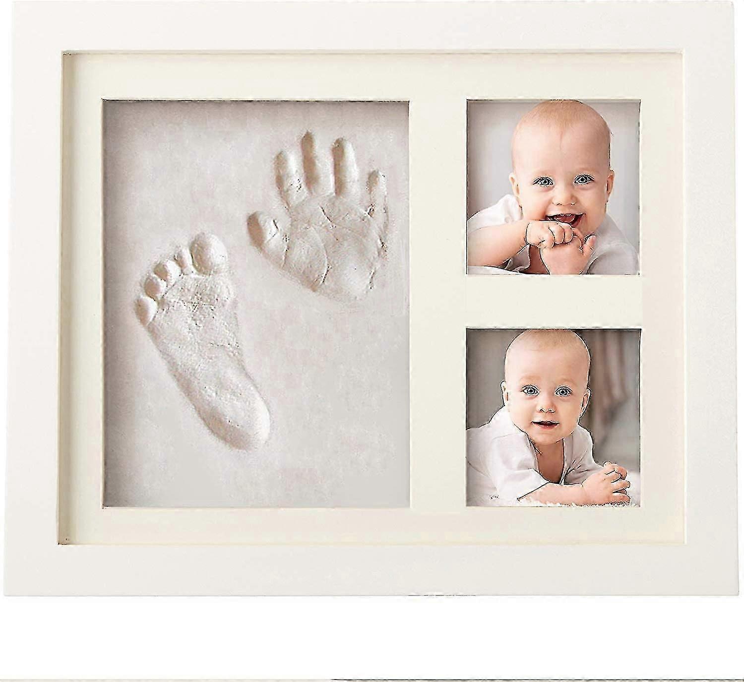 Baby Handprint Footprint Makers Kit Keepsake Frames For Newborn