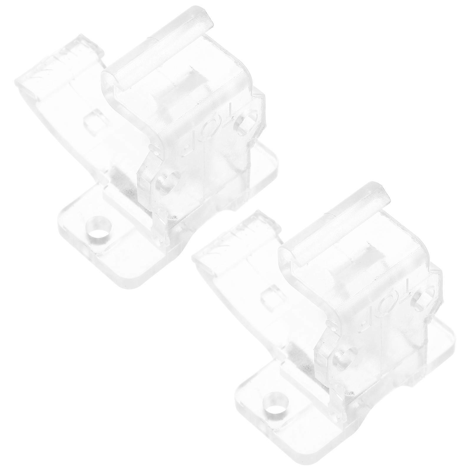 Transparent Plastic Roller Blind Installation Brackets for Wall Or Ceiling 1Pair