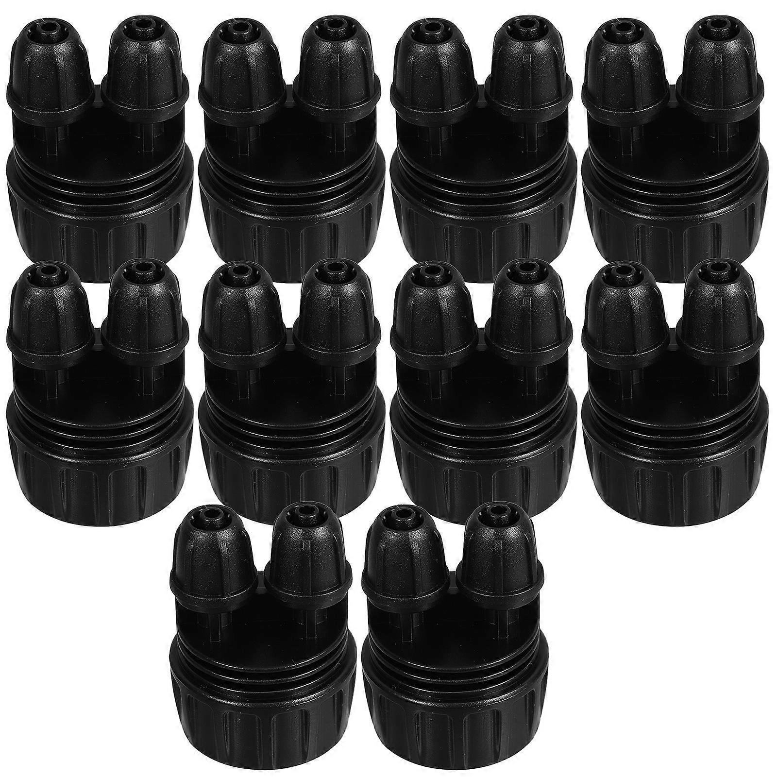 Garden Irrigation Connector for Automatic Watering 10Pcs Dual Locking Adapters