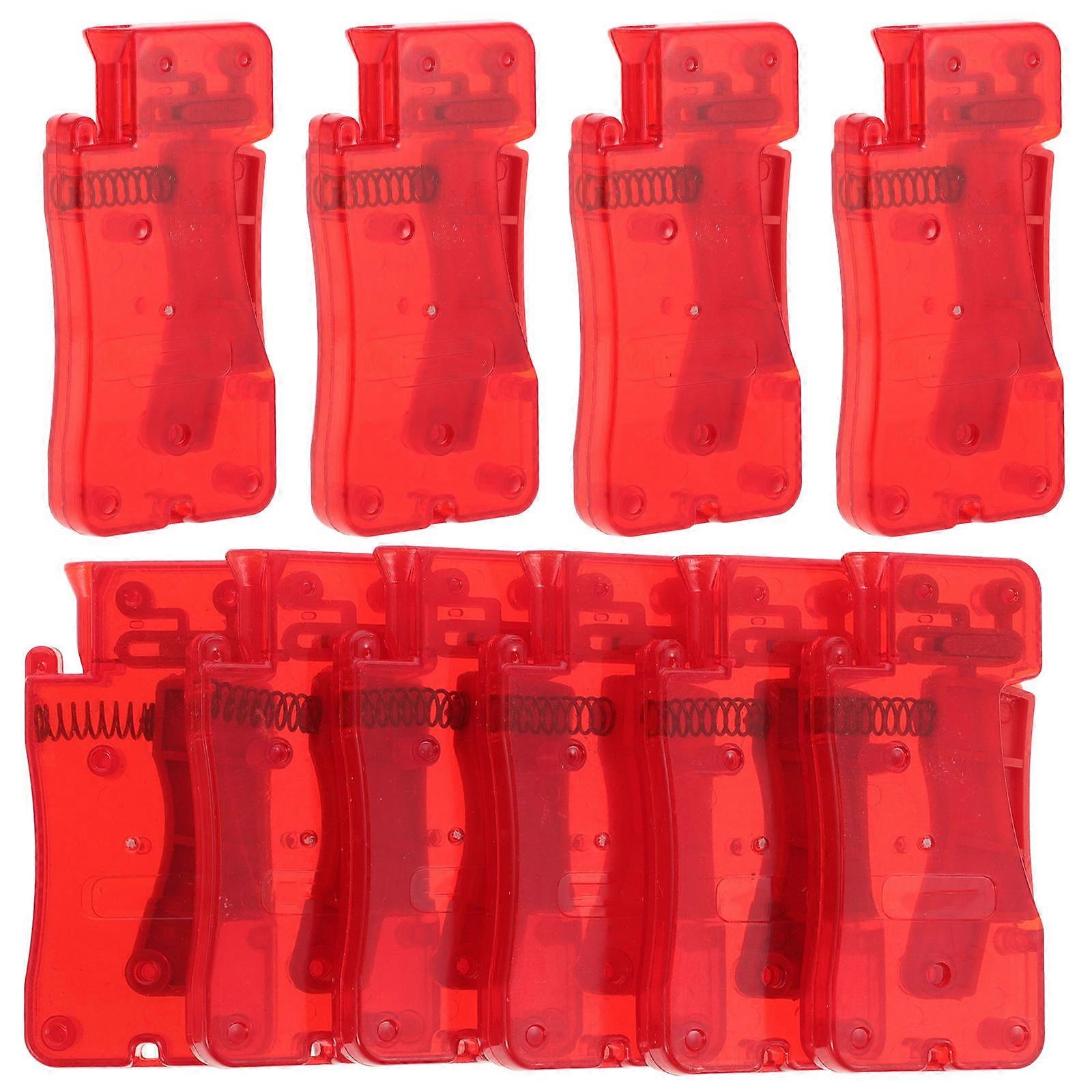 Sewing Needle Threader Tool for Drawstring Threading 10Pcs Red Plastic