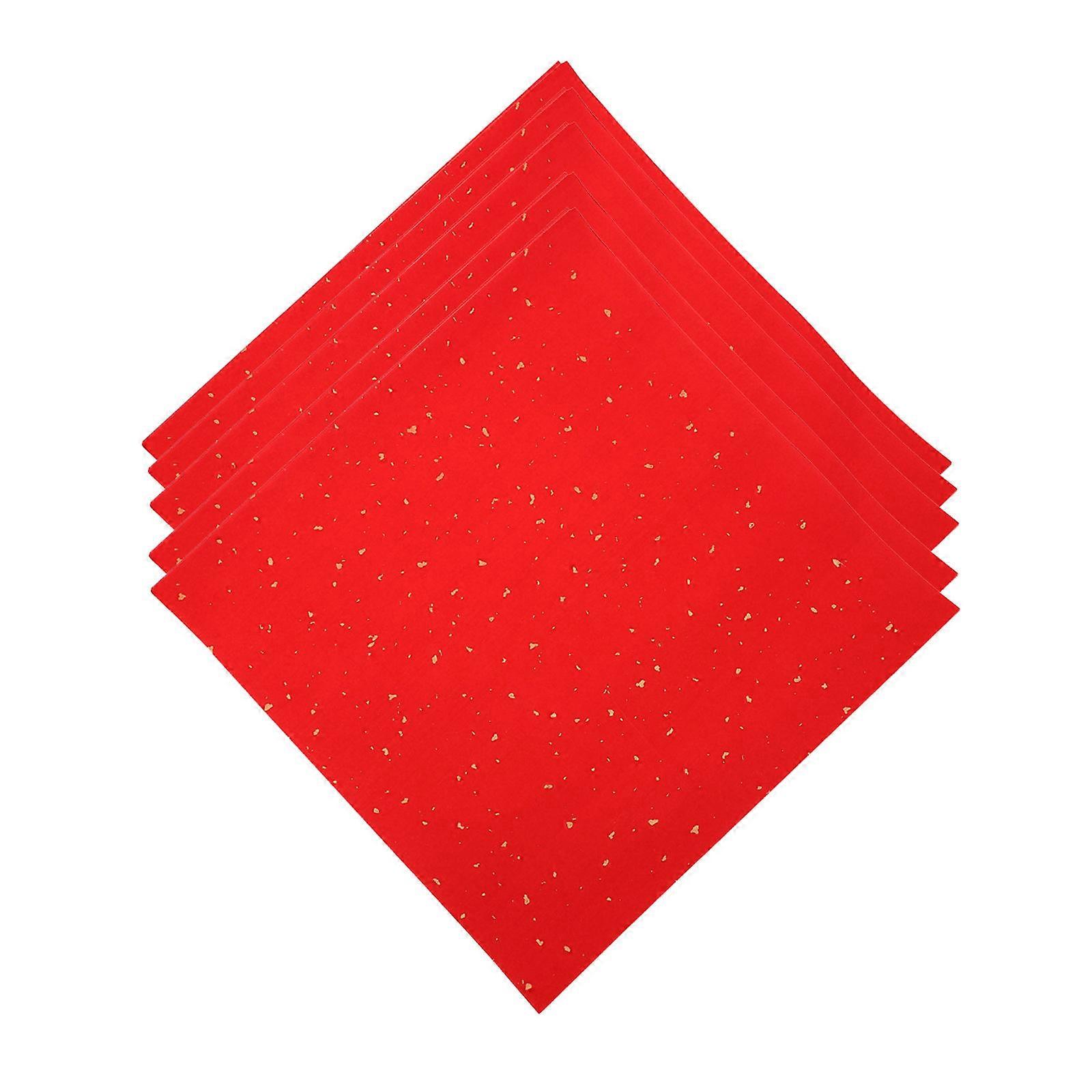 Red Fu Character Paper 80 Sheets for Calligraphy Writing Use