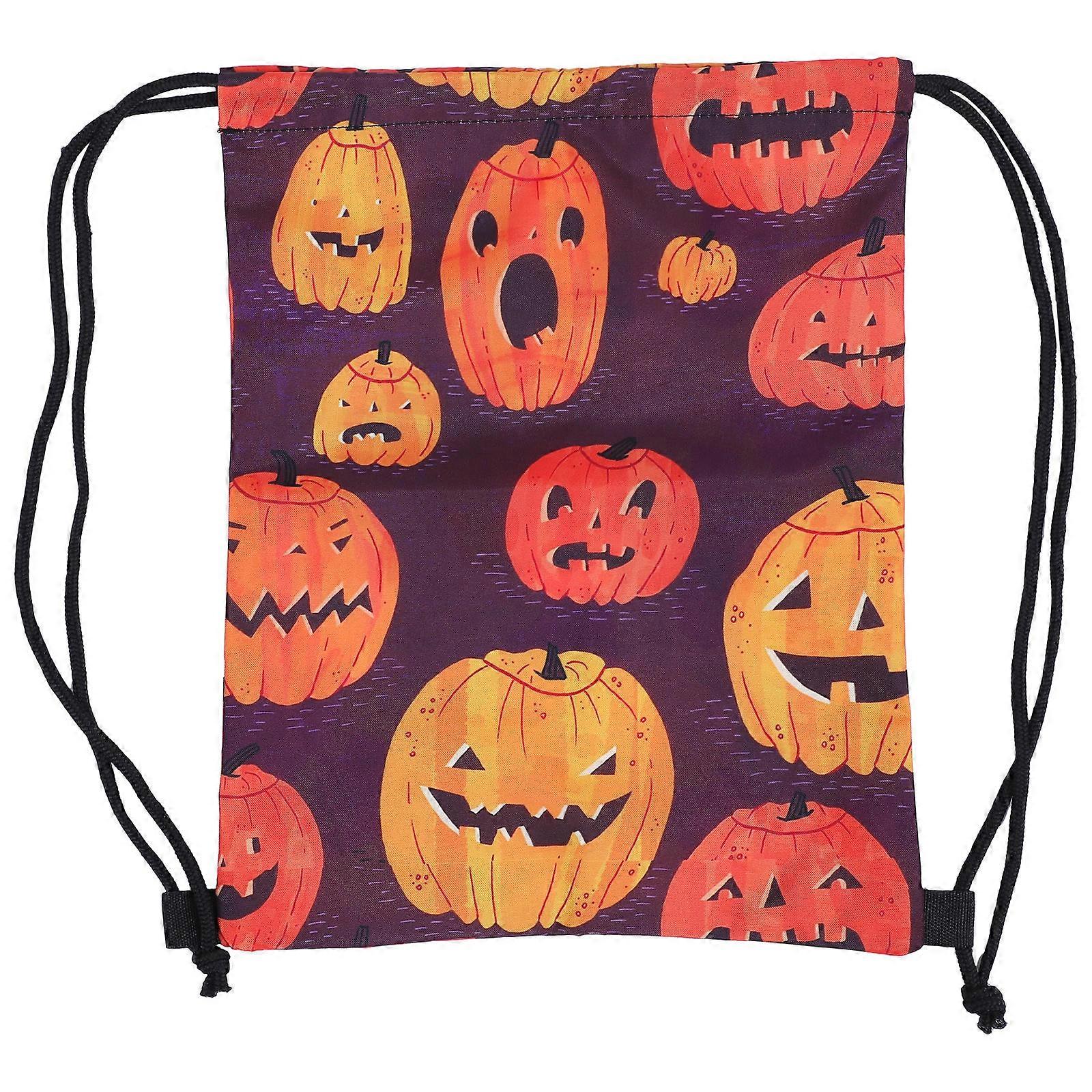 Halloween Drawstring Backpack for Storage Use 1Pcs Multi Color Durable Design