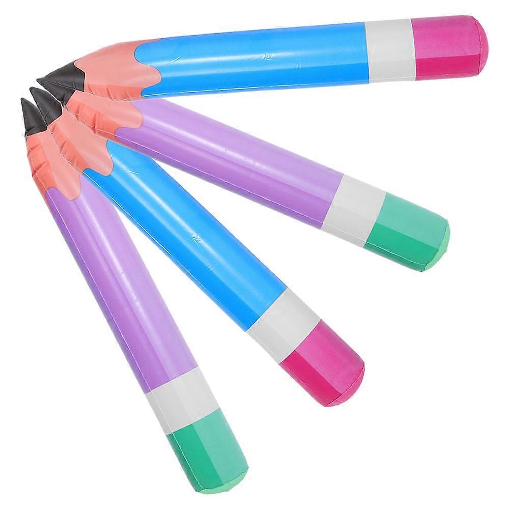 PVC Inflatable Pencil Balloon for Back to School 4Pcs Classroom Props