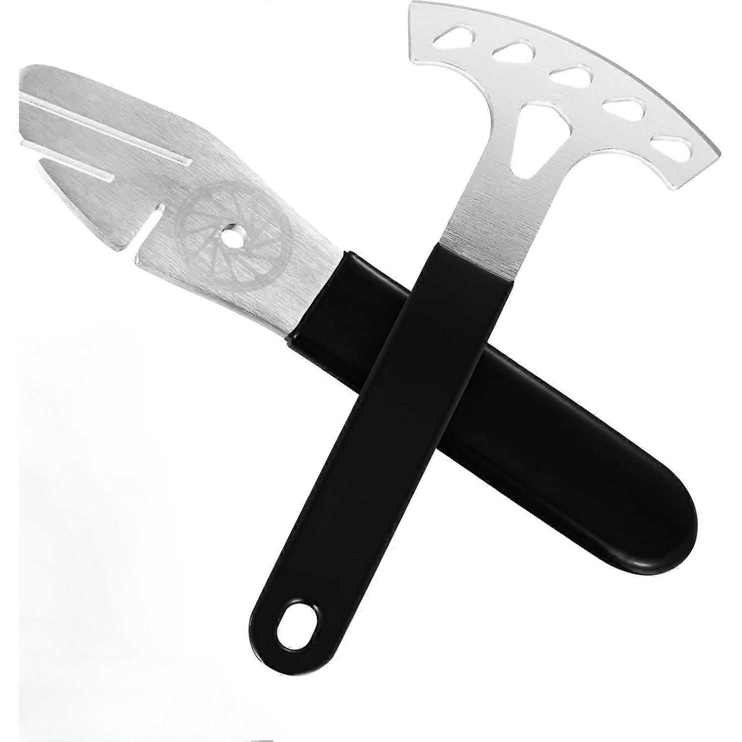 Rotor Truing Fork, 2pcs Bicycle Disk Brake Rotor Alignment Tool for Mountain Road Bike with 42mm for Large Adjustment and 15mm for Small（Y07