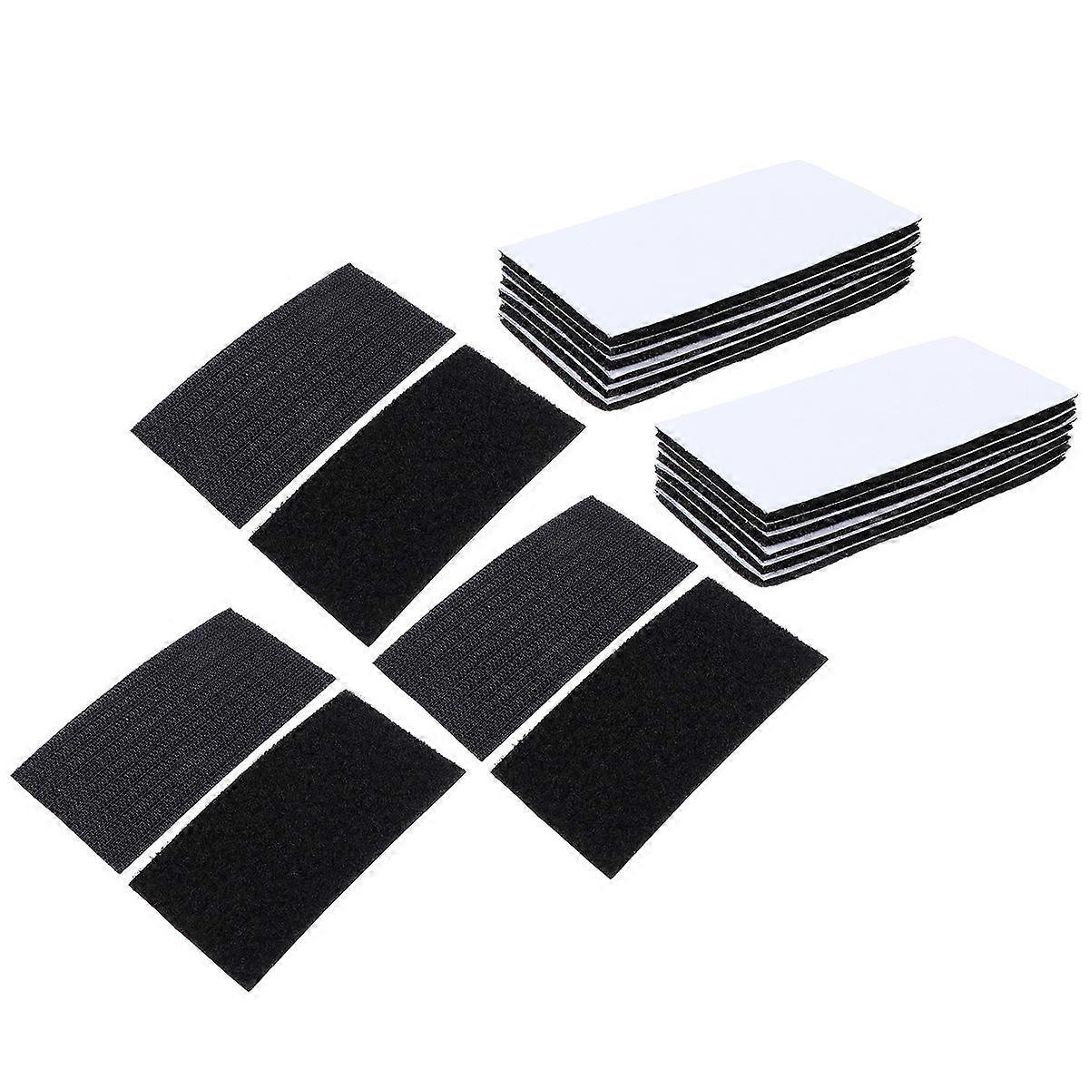 Black Adhesive Hook Strap for Fixing 45Pairs Square Hook and Loop Tape
