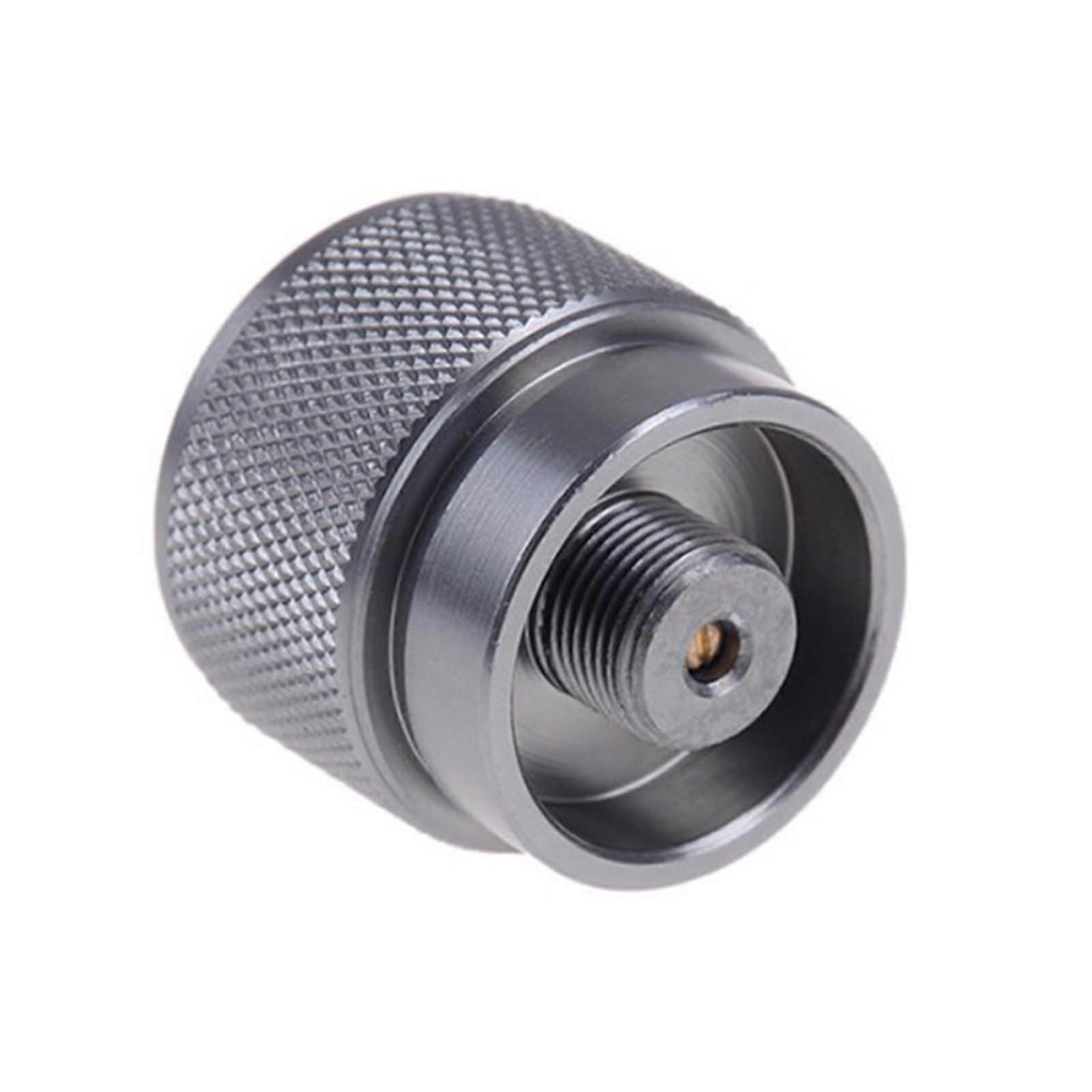 Camping Stove Adapter with Universal Cylinder Compatibility and Tool Quick Connect for Outdoor Use