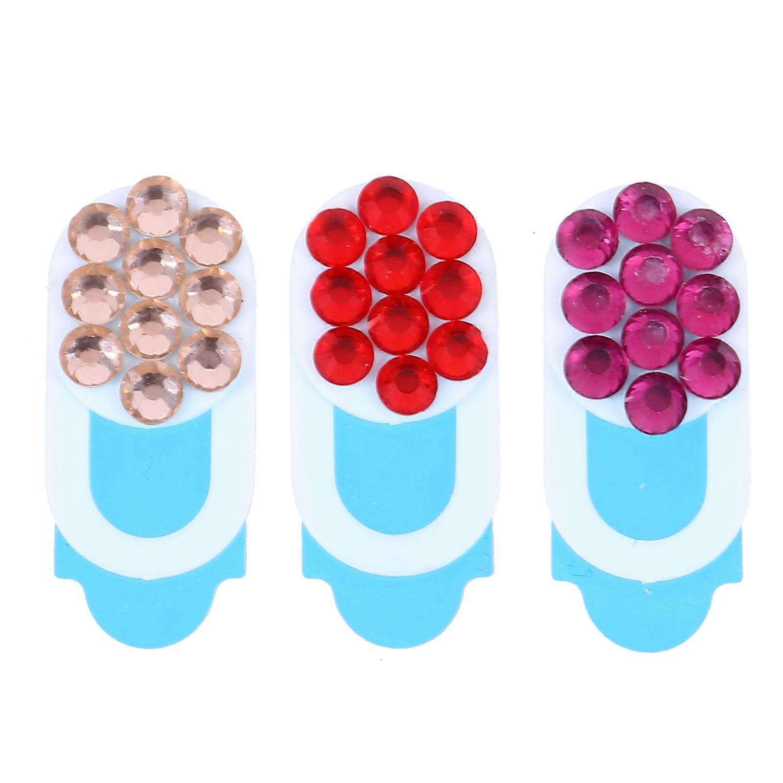 Cover Laptop Adhesive Privacy Protector Slide 3Pcs Rhinestone