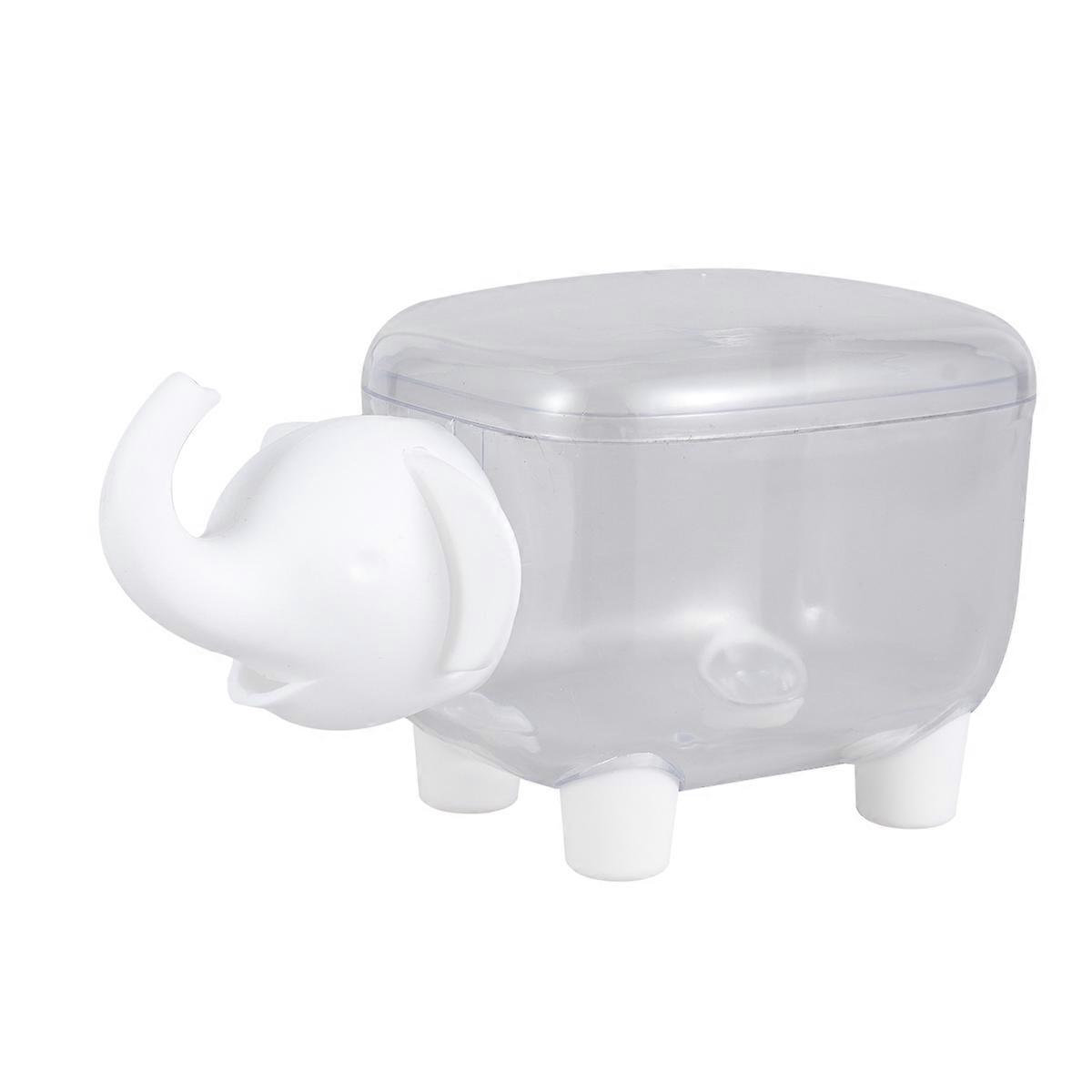 Decorative Storage Box Elephant Shaped Plastic Organizer For Household Users Home Organization 1Pack