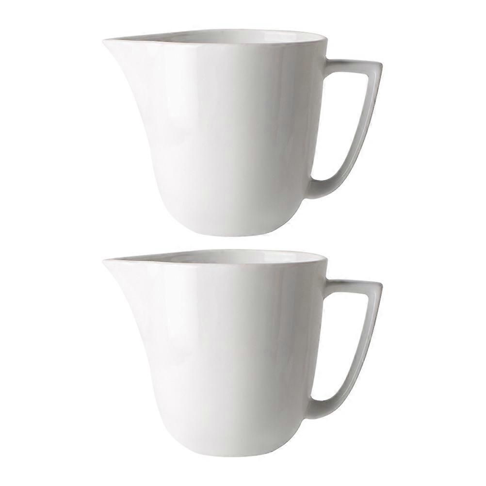 Coffee Latte Art Cup Ceramic Milk Pitcher for 2Pcs Use