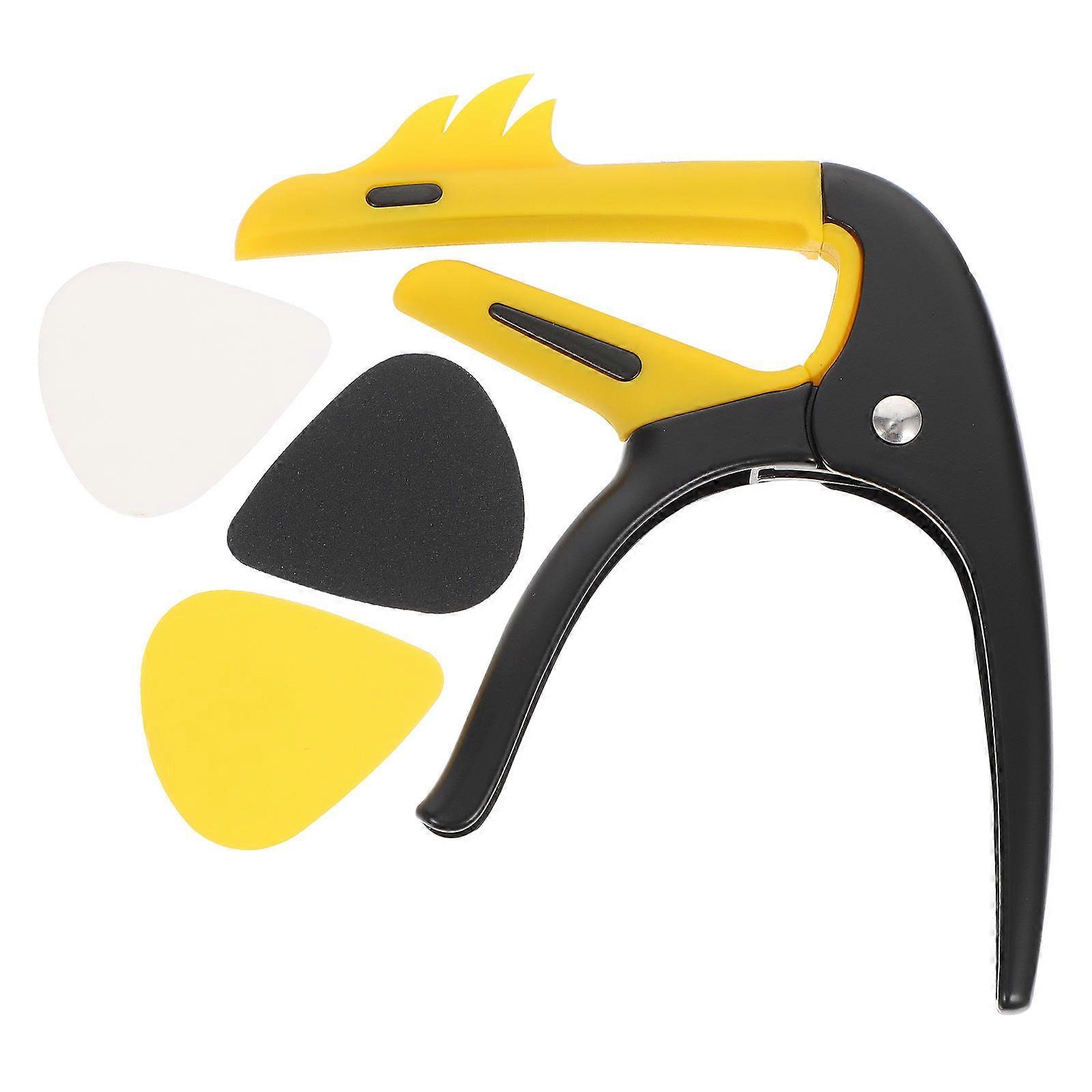 Guitar Capo Set Acoustic Guitar Accessories Practical Design Pitch Adjustment Quick Release 1Set