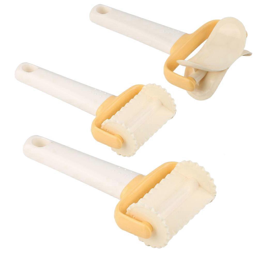 Herramienta para prensar masa de plástico, beige, 8,5 x 17 cm, 3 unidades