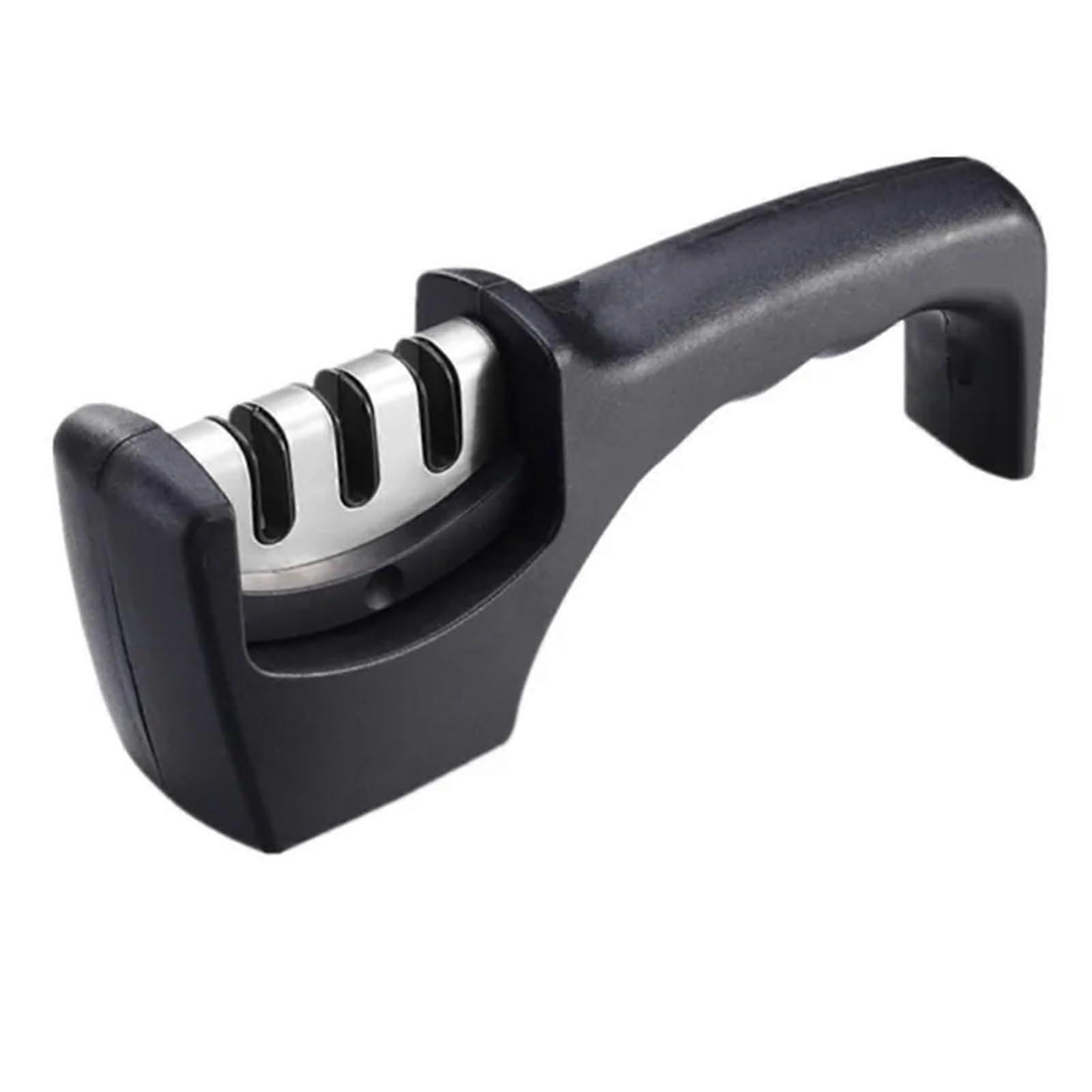 Professional ThreeStage Kitchen Knife Sharpener with Compact Easy OneHand Operation