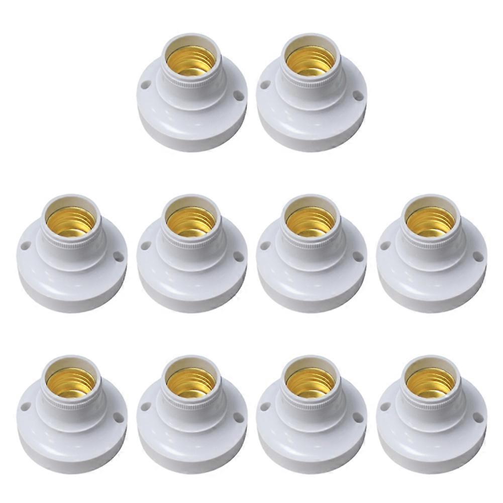 10pcs E27 Socket Adapter E27 Lamp Holder Vintage Lamp Adapter Holder Screw Bulb Base Lamp