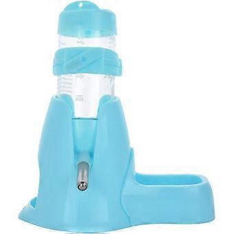 Hamster Trinkflasche mit Napf für Kleintiere Nagetiere Chinchillas Kaninchen Ratten Frettchen 80ml Blau