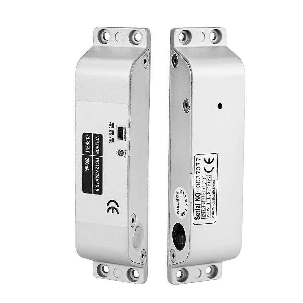 Electric Drop Bolt Lock 12V Fail Safe NC for Access Control with Adjustable Time Delay