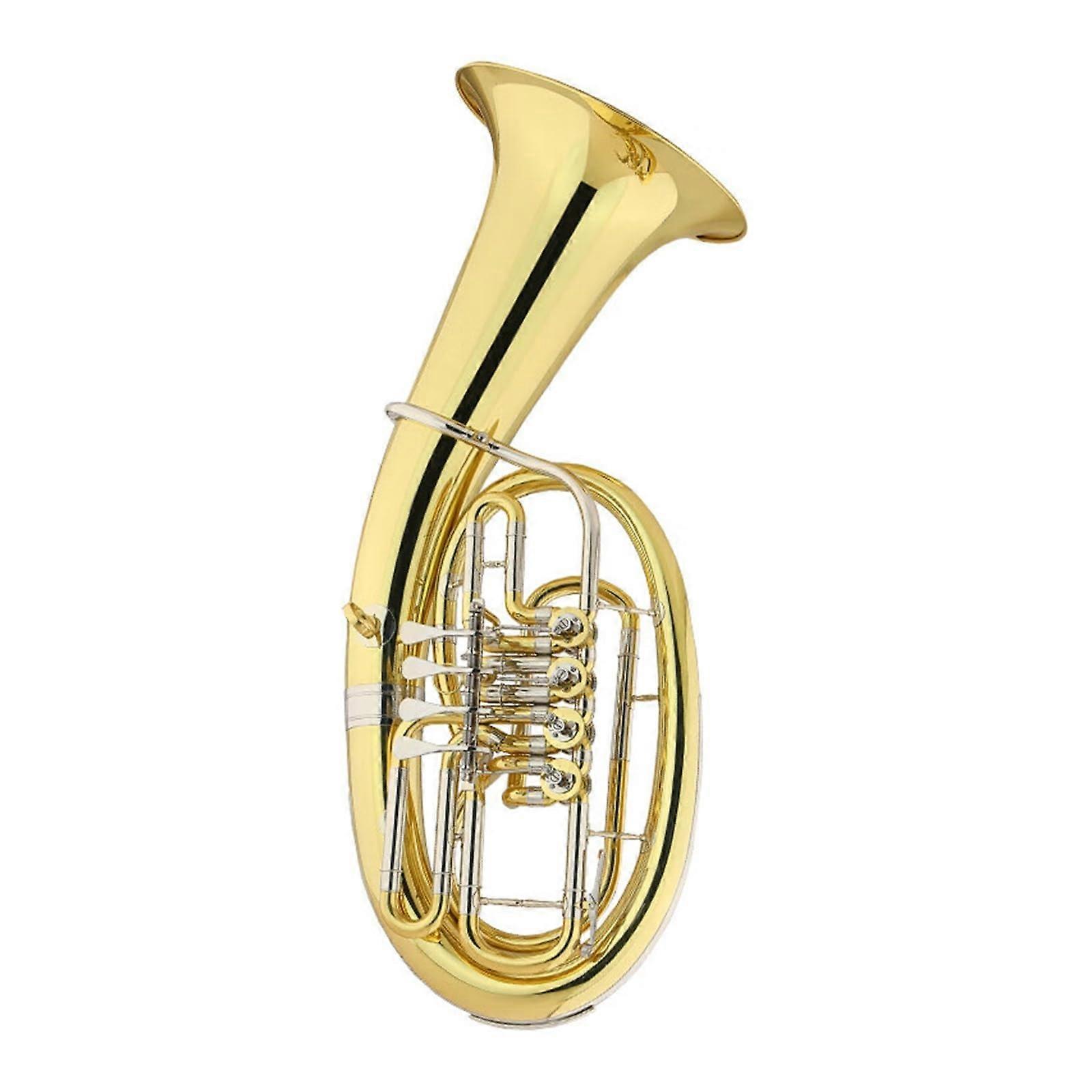 Professional Bb Euphonium with Professional Tone Projection and Ergonomic Design for Beginners