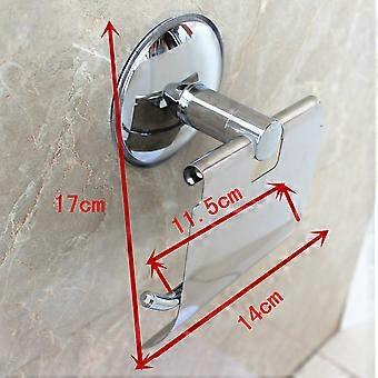 4X Stainless Steel Toilet Paper Holder Heavy Duty Suction Wall Mount Toilet Tissue Paper Holder Paper Roll Holder