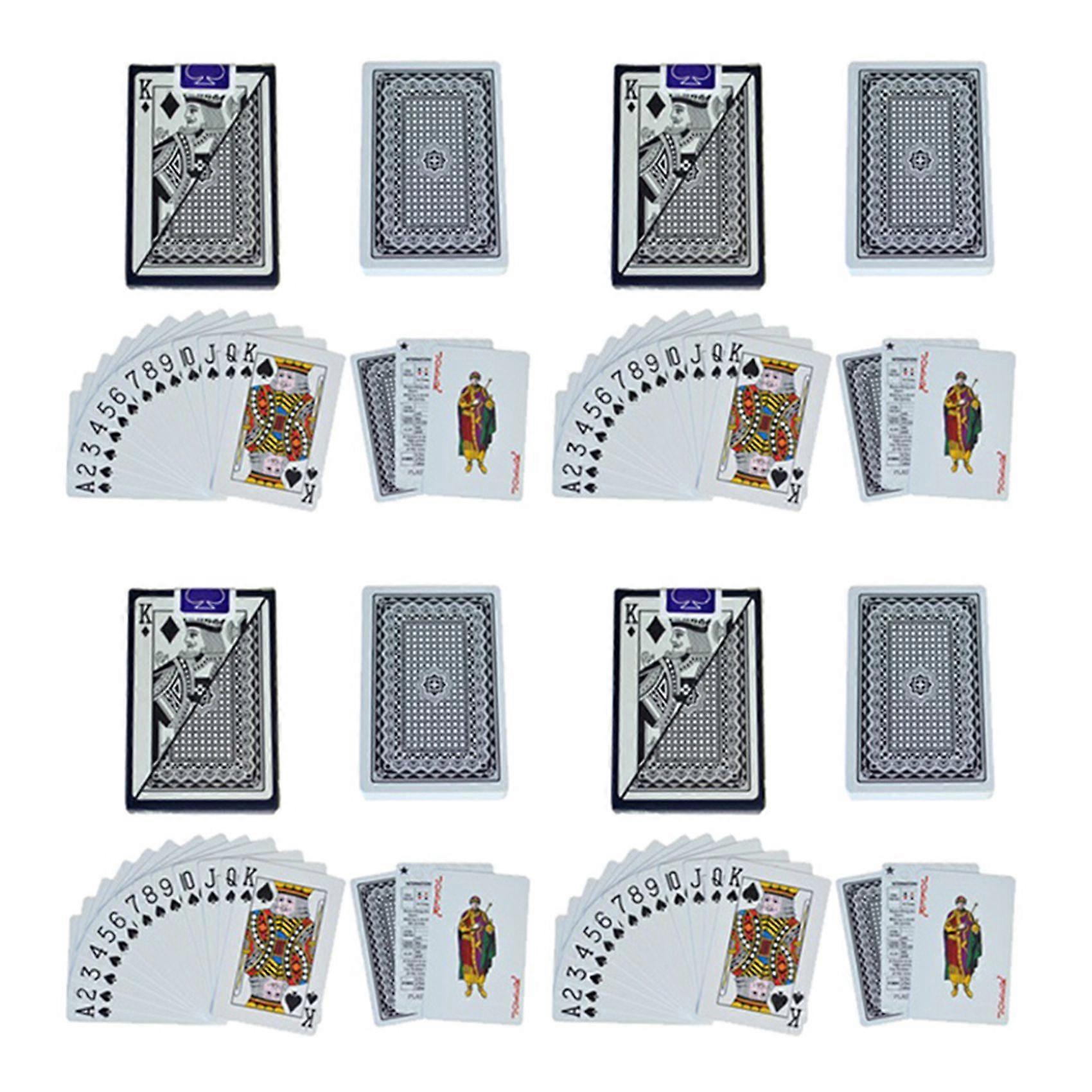 4X Multiplayer Game Card Creative Box Packed Waterproof Texas Playing Cards Plastic Durable Poker Magic Tricks Tool