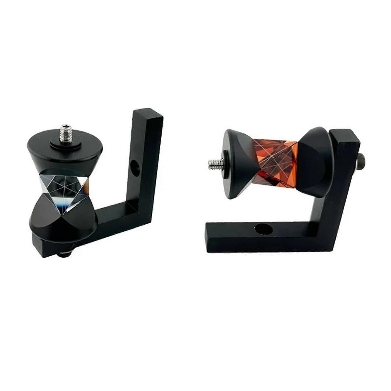 360 Degree Mini Prism for Total Station L Type Replacement for GRZ101 with Durable Silver Coating