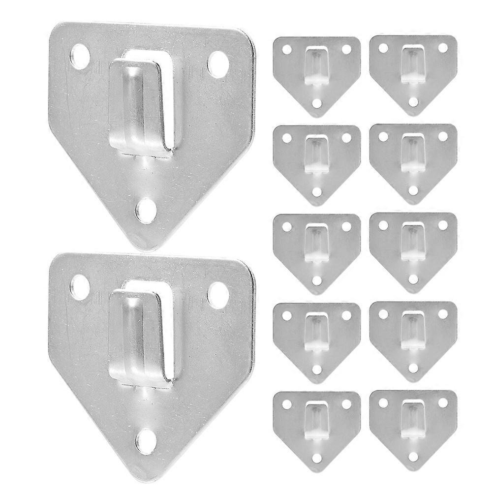 Fire Extinguisher Wall Bracket for Secure Mounting 15Pcs Silver Hooks