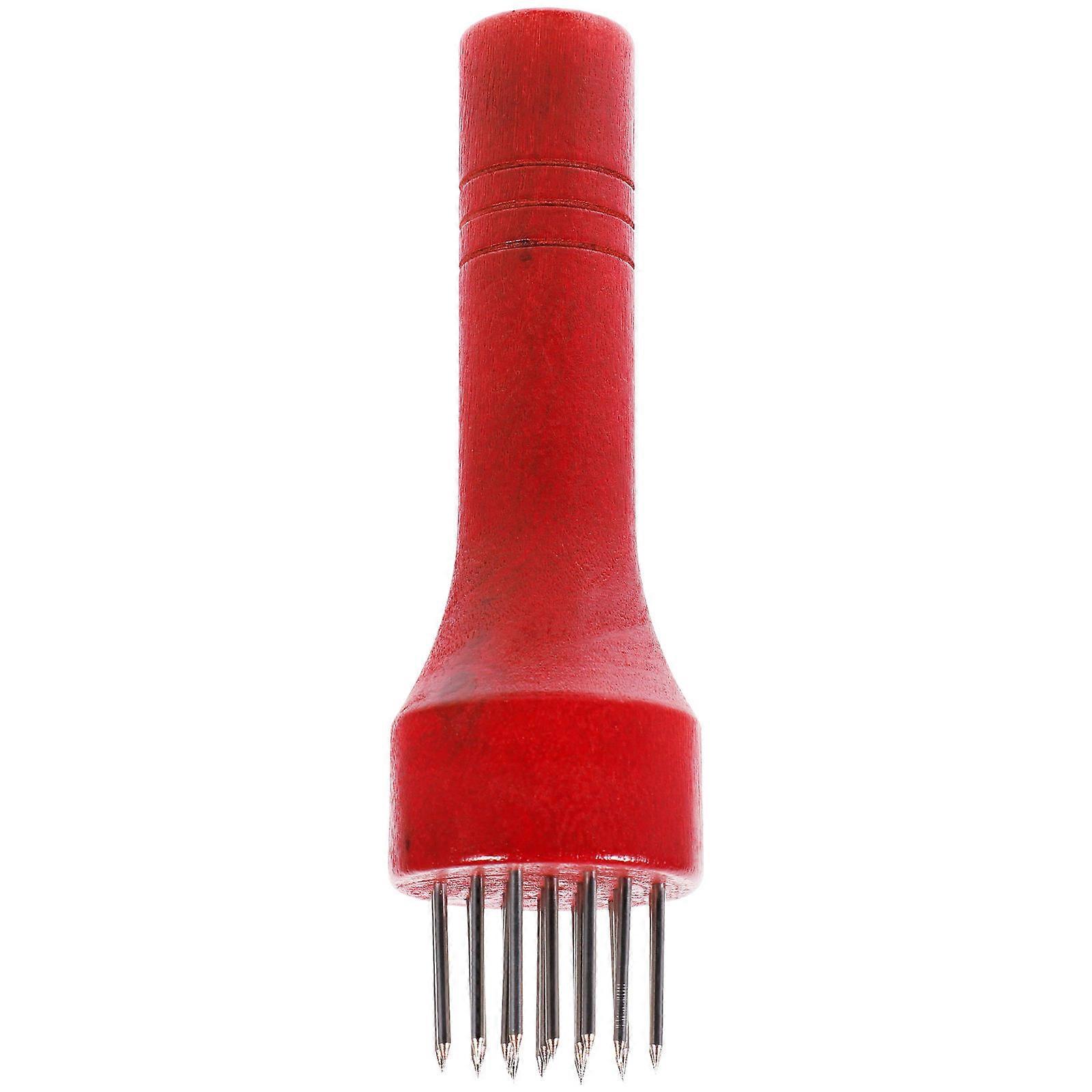 Red Wood Handle Meat Needle for Beef and Pork Tenderizing