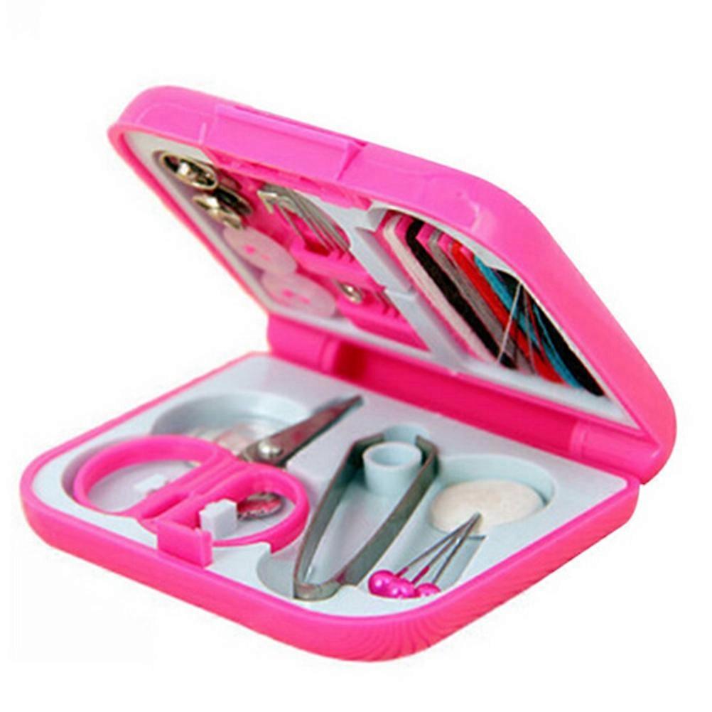 Sewing Kit Box Portable Travel Mini Sewing Tools Diy Kits Needle Home Essentials Compact Design Rectangular 1Pcs