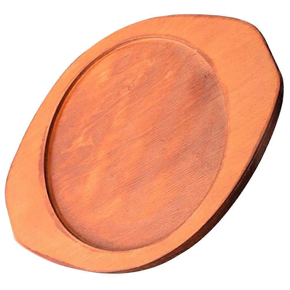 Wooden Cup Pad Heat Insulation Mat Rectangular Outer Shape For Office Desk 1Pcs