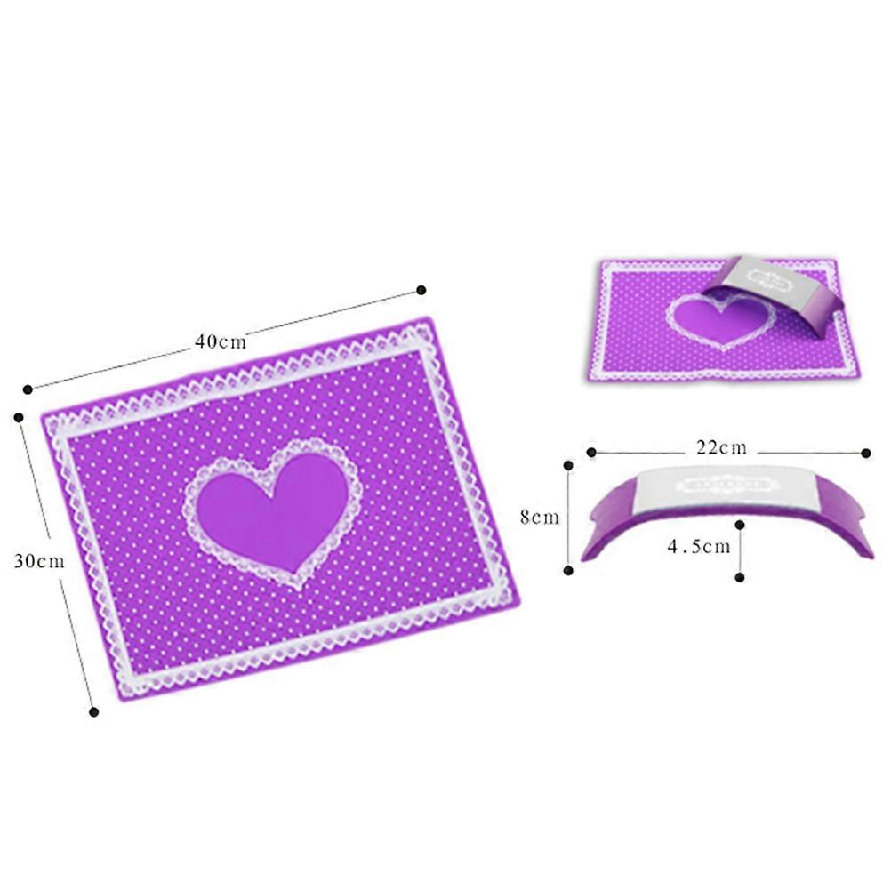 Arm Rest Manicure Accessories Silicone Nail Art Pad 3Pcs Set