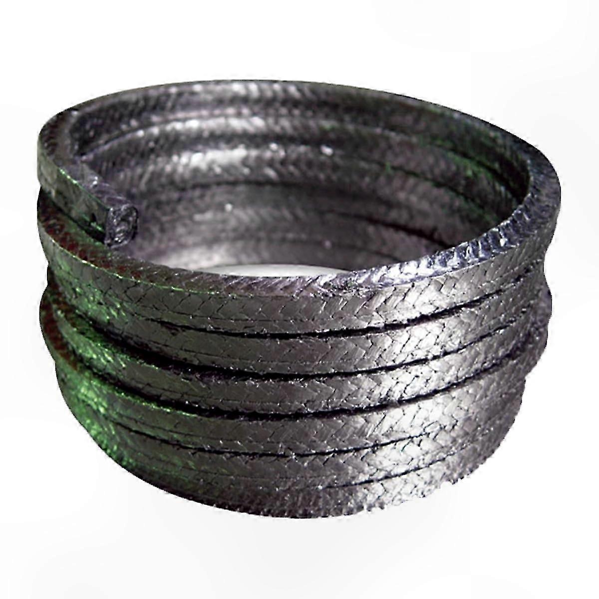 Grafit PTFE ventilpackningstätning 3M lång 6x6mm flexibel flätad packning