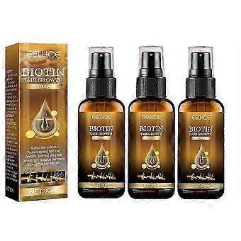 1-3pcs Biotin Haarwuchsspray Anti-Haarausfall schnelles Nachwachsen Kopfhautbehandlung Serum