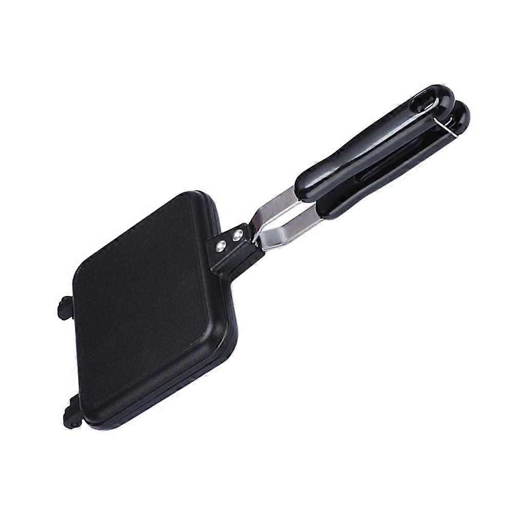 Black Double-Sided Sandwich Frying Pan for Baking 2Pcs Pack