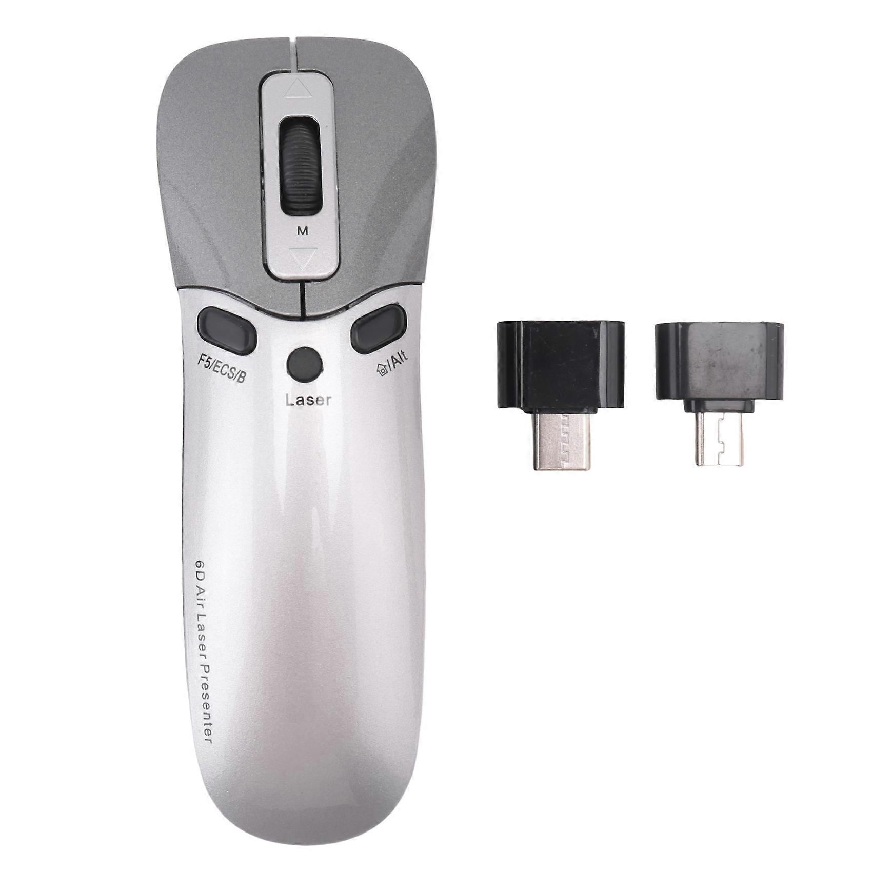 3 In 1 Multifunction 6D Wireless Mouse + Pointer Pen+Presenter In Teaching,Conference,Speech For Pc