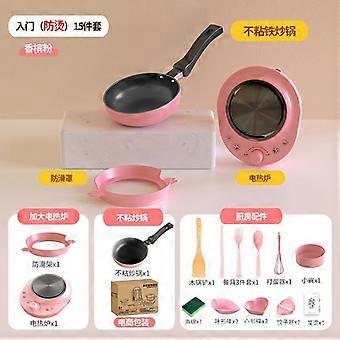 Mini kitchen full set cooking girls kitchenware set childrenu0027s real cooking toys - XN