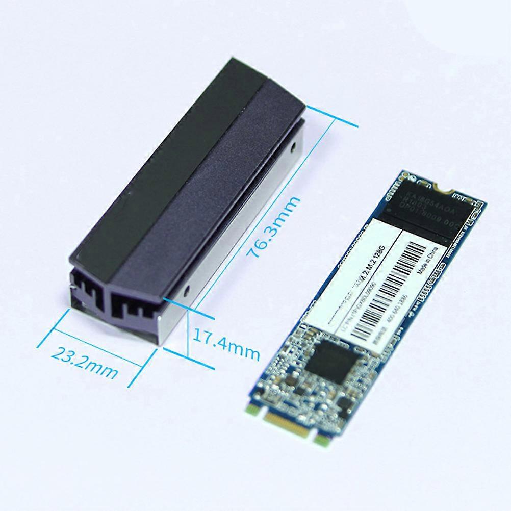 SSD-Kühlkörper für Solid-State-Festplatten (1 Stück, Silber)