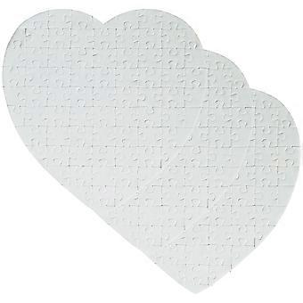 Heart Shape Heat Transfer Puzzle Piece for 6Pcs DIY Project