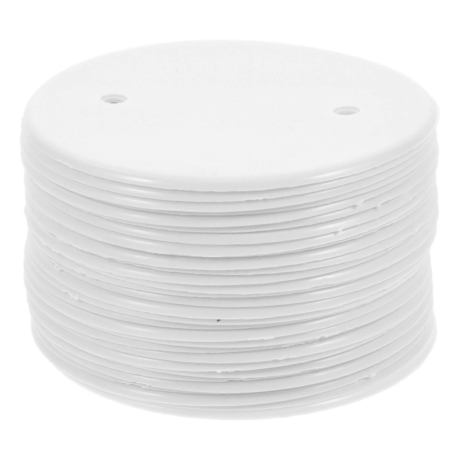 Round Ceiling Cover White for Cable Protection Replacement 90Pcs
