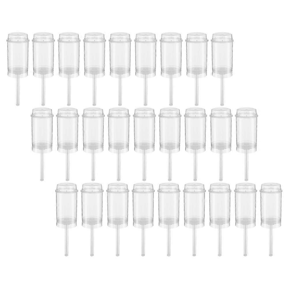 Push-Up Cake Containers for Storage 40Pcs Transparent Round Shape Push Pops