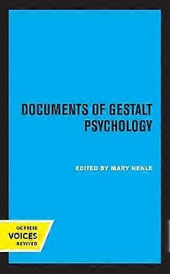 Documenten over Gestaltpsychologie