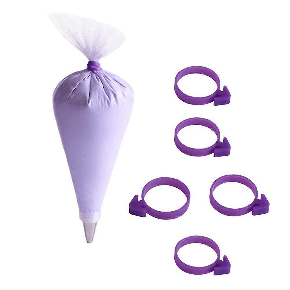 Cake Decorating Icing Bag Ring Easy Tip Change Baking Silicone 50Pcs