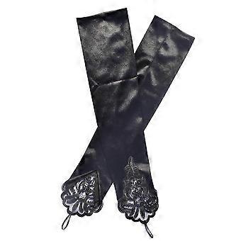 Elegante, antike Satinhandschuhe aus den 20er Jahren für Damen, geeignet für Maskenbälle, Partys und formelle Anlässe, Kostümaccessoires, neu