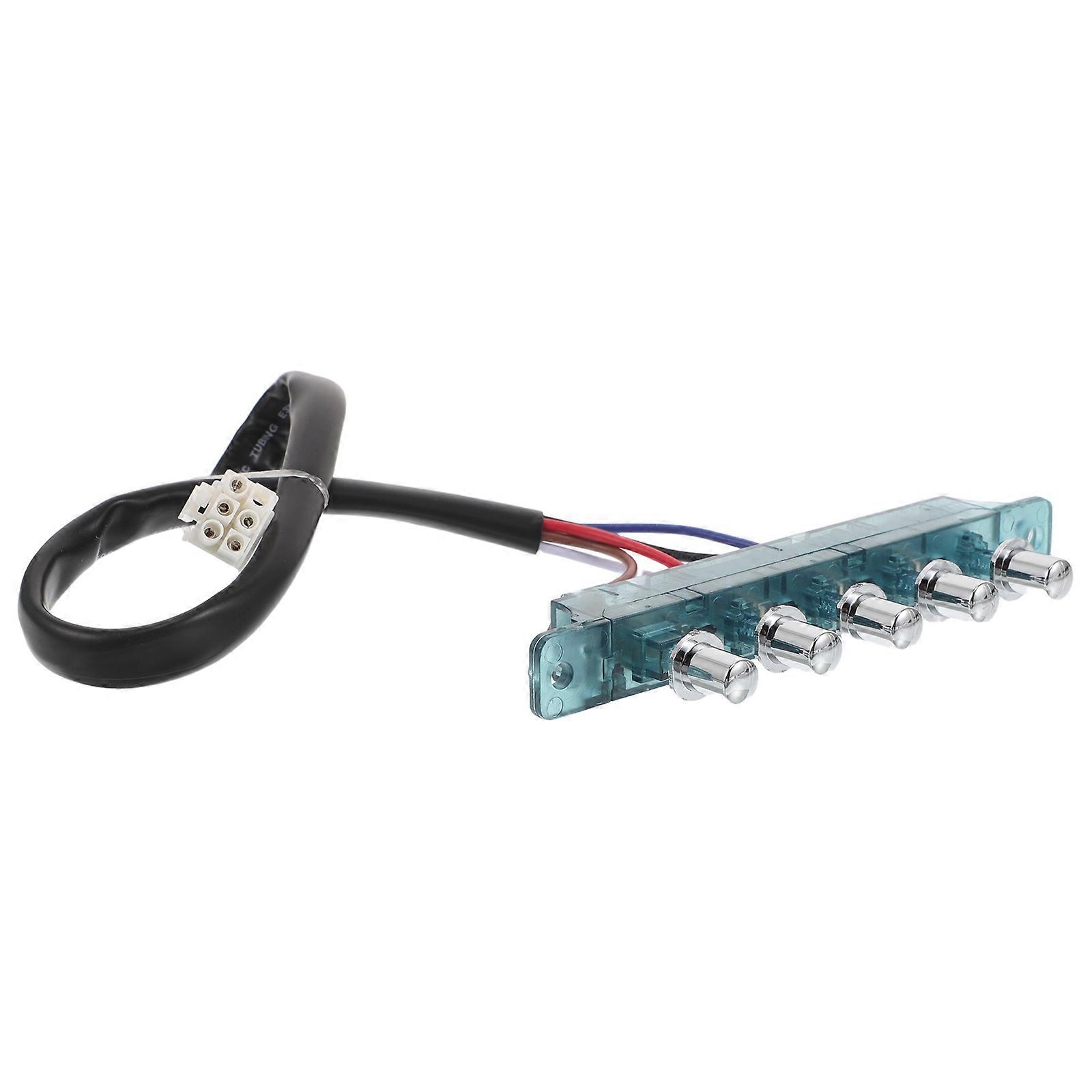 Range Hood Pushbutton Control Board Efficient Kitchen Ventilation Control for Home Kitchen Restaurant Hotel Use Rectangular Shape Iron Material 1Pack