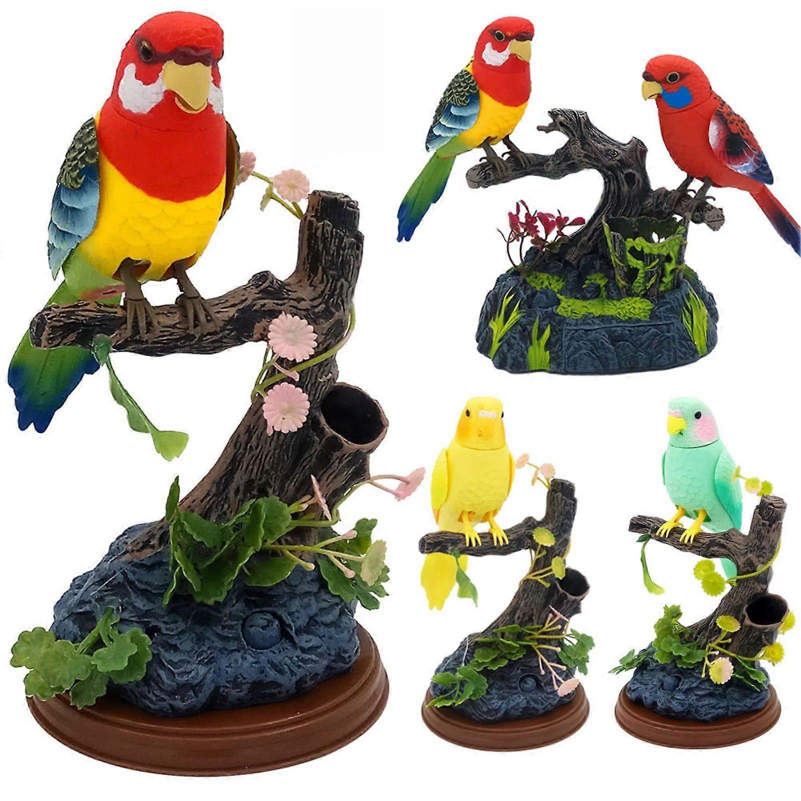 Interactive Voice-Controlled Electronic Bird Toy - Realistic Simulation Parrot