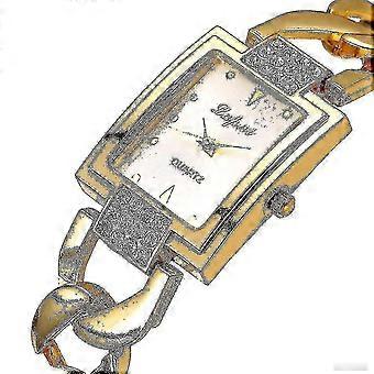 Lvpai P031 Klassisk design Armbandsur för kvinnor Full metallrektangel Urtavla Kvarts Wa