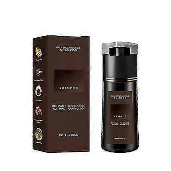 Champú, tinte y acondicionador 3 en 1 para teñir el cabello, negro duradero para hombres