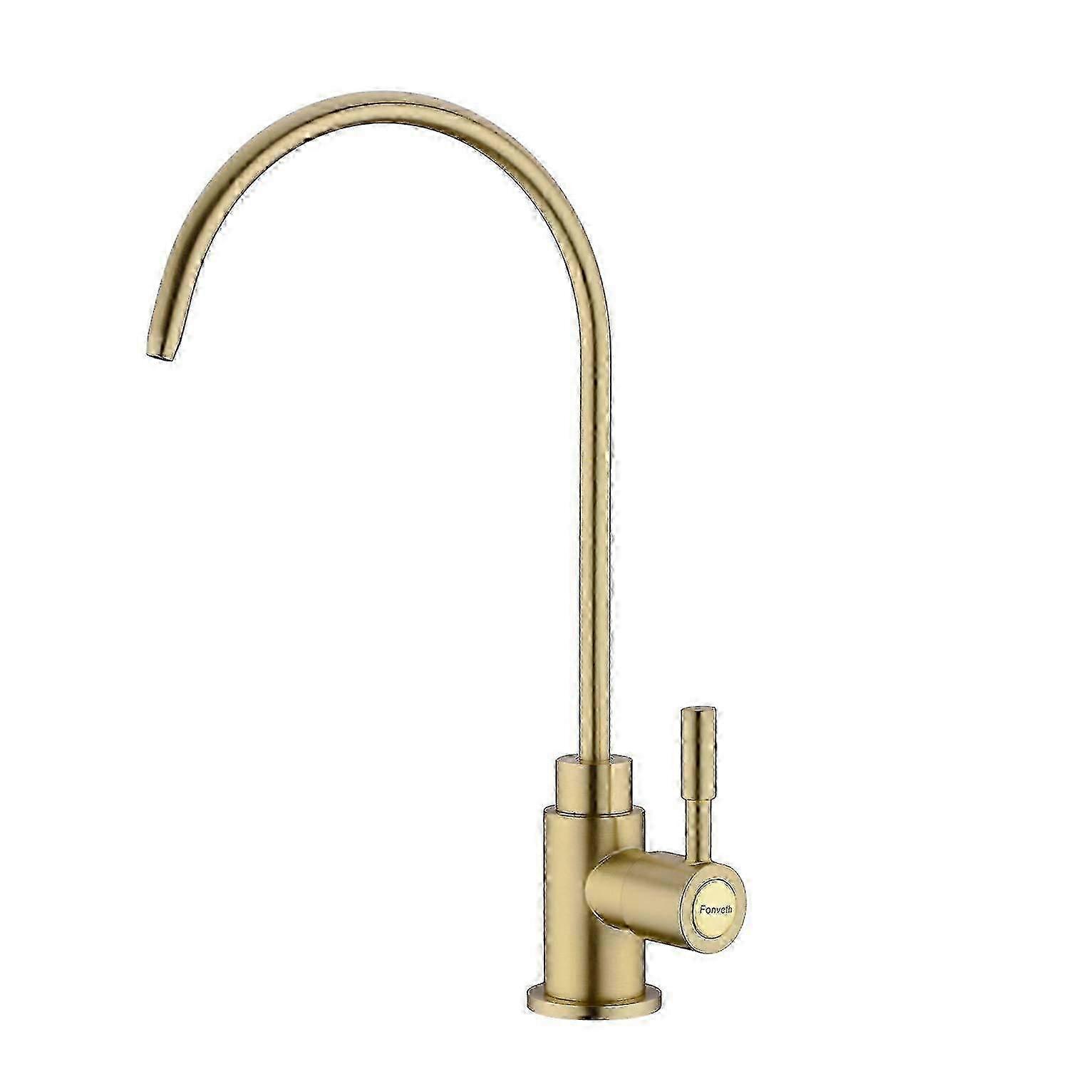 Brushed Gold Solid Brass Drinking Water Faucet