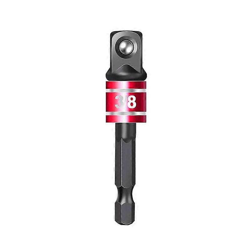 3/8" Hex Shank Socket Adapter Extended Impact Drill Bit Tool (black) Single