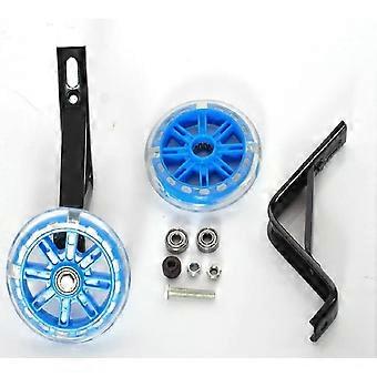 20 Zoll Stützräder Heavy Duty Hinterrad Fahrrad Stabilisatoren Montiertes Kit Kompatibel für Kinderfahrräder 1 Paar Blau