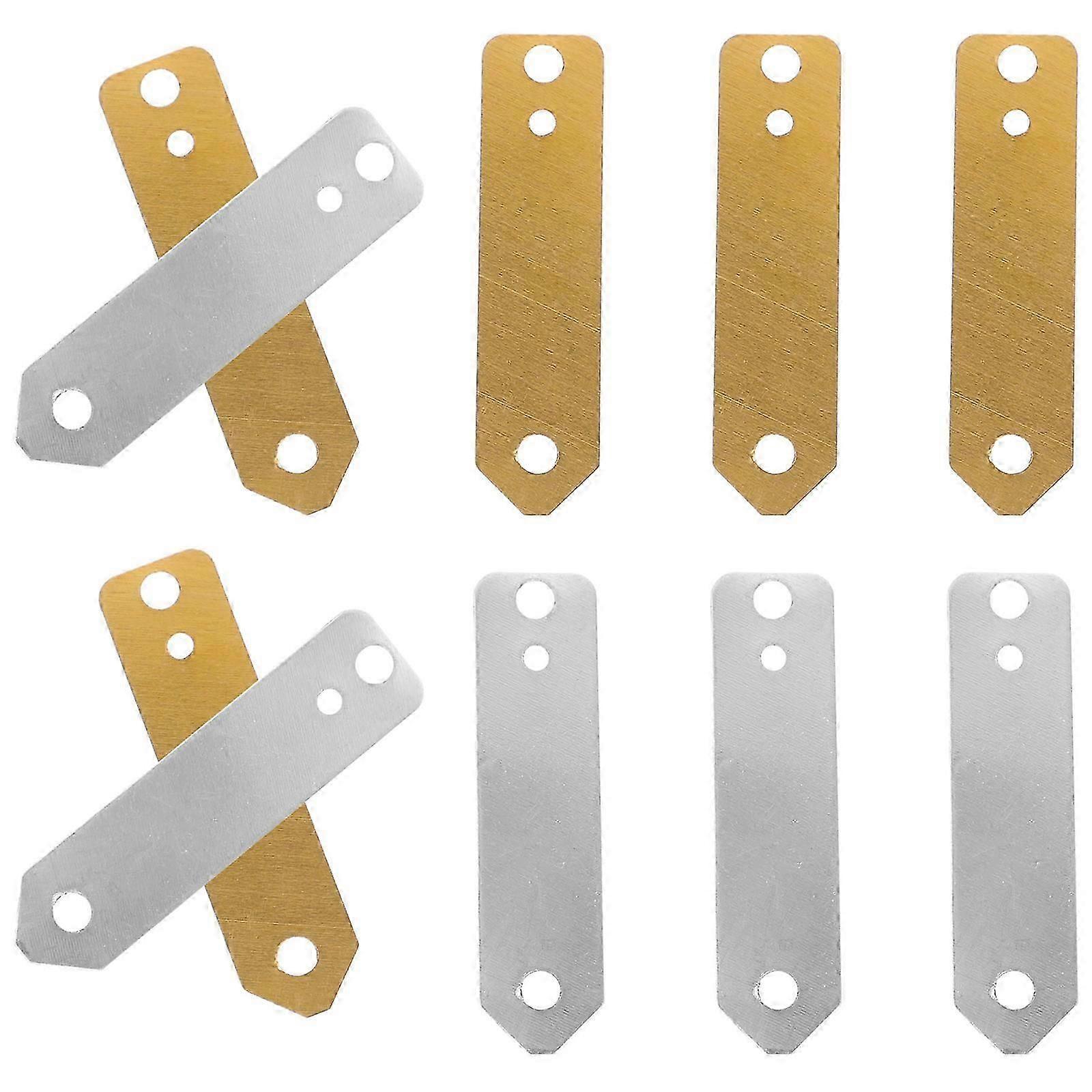 Copper & Zinc Electrode Sheets for Fruit Battery Experiment, 10Pcs
